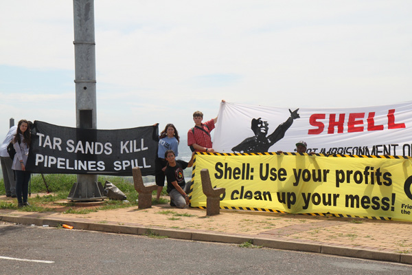Protest against Shell