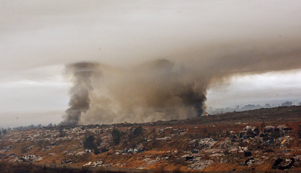 New England landfill fire