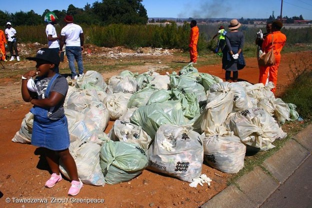 Plastic waste at dumpsite